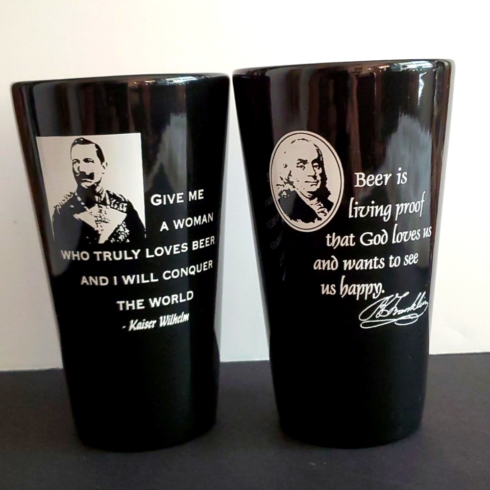 M ware beer glasses